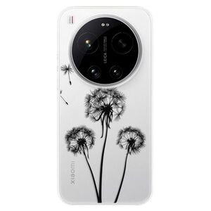 Silikonové pouzdro iSaprio - Three Dandelions - black - Xiaomi 17 Ultra obraz