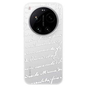 Silikonové pouzdro iSaprio - Handwriting 01 - white - Xiaomi 17 Ultra obraz