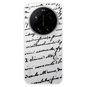 Silikonové pouzdro iSaprio - Handwriting 01 - black - Xiaomi 17 Ultra obraz