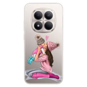 Silikonové pouzdro iSaprio - Kissing Mom - Brunette and Girl - Xiaomi Redmi Note 15 Pro 5G obraz