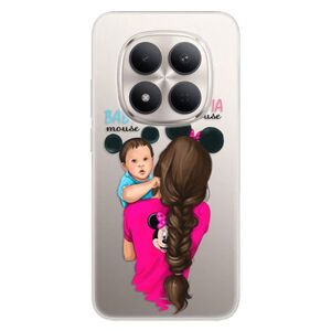 Silikonové pouzdro iSaprio - Mama Mouse Brunette and Boy - Xiaomi Redmi Note 15 Pro 5G obraz
