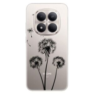 Silikonové pouzdro iSaprio - Three Dandelions - black - Xiaomi Redmi Note 15 Pro 5G obraz