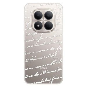 Silikonové pouzdro iSaprio - Handwriting 01 - white - Xiaomi Redmi Note 15 Pro 5G obraz
