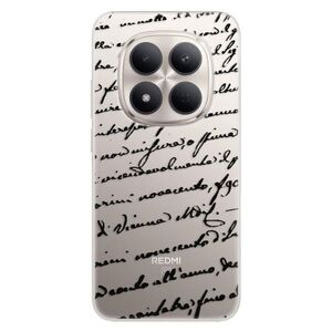 Silikonové pouzdro iSaprio - Handwriting 01 - black - Xiaomi Redmi Note 15 Pro 5G obraz