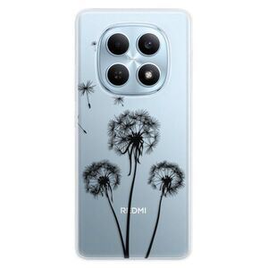 Silikonové pouzdro iSaprio - Three Dandelions - black - Xiaomi Redmi Note 15 4G / 15 5G obraz