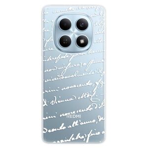 Silikonové pouzdro iSaprio - Handwriting 01 - white - Xiaomi Redmi Note 15 4G / 15 5G obraz