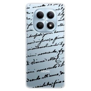 Silikonové pouzdro iSaprio - Handwriting 01 - black - Xiaomi Redmi Note 15 4G / 15 5G obraz
