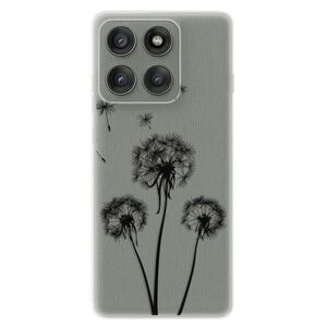 Silikonové pouzdro iSaprio - Three Dandelions - black - Motorola Edge 60 Fusion obraz