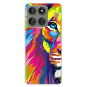 Silikonové pouzdro iSaprio - Rainbow Lion - Motorola Edge 60 Fusion obraz