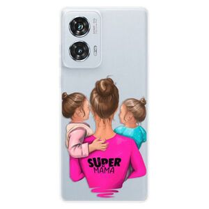 Silikonové pouzdro iSaprio - Super Mama - Two Girls - Motorola Edge 50 Fusion obraz