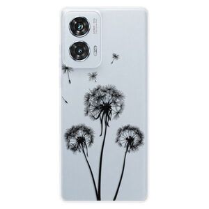 Silikonové pouzdro iSaprio - Three Dandelions - black - Motorola Edge 50 Fusion obraz