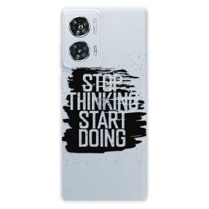 Silikonové pouzdro iSaprio - Start Doing - black - Motorola Edge 50 Fusion obraz