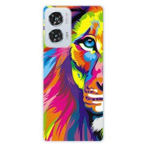 Silikonové pouzdro iSaprio - Rainbow Lion - Motorola Edge 50 Fusion obraz