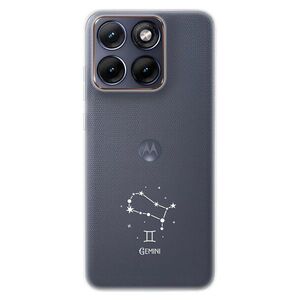 Silikonové pouzdro iSaprio - čiré - Blíženci - Motorola Edge 70 Fusion obraz