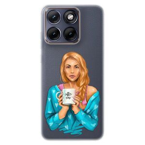 Silikonové pouzdro iSaprio - Coffe Now - Redhead - Motorola Edge 70 Fusion obraz