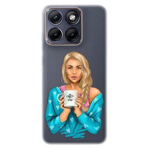 Silikonové pouzdro iSaprio - Coffe Now - Blond - Motorola Edge 70 Fusion obraz