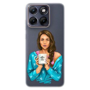Silikonové pouzdro iSaprio - Coffe Now - Brunette - Motorola Edge 70 Fusion obraz