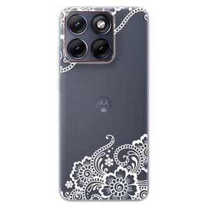 Silikonové pouzdro iSaprio - White Lace 02 - Motorola Edge 70 Fusion obraz