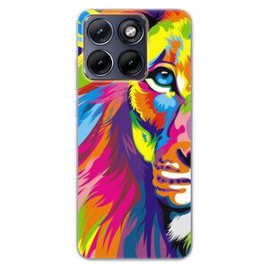 Silikonové pouzdro iSaprio - Rainbow Lion - Motorola Edge 70 Fusion obraz