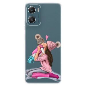 Silikonové pouzdro iSaprio - Kissing Mom - Brunette and Girl - Motorola Moto G06 obraz