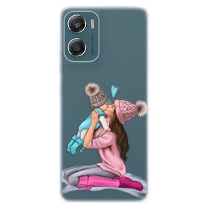 Silikonové pouzdro iSaprio - Kissing Mom - Brunette and Boy - Motorola Moto G06 obraz