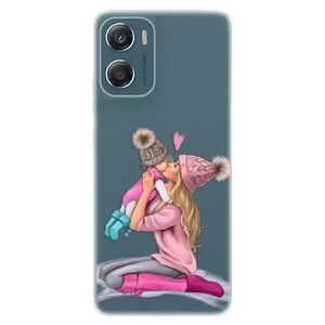 Silikonové pouzdro iSaprio - Kissing Mom - Blond and Girl - Motorola Moto G06 obraz