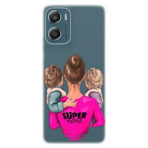 Silikonové pouzdro iSaprio - Super Mama - Two Boys - Motorola Moto G06 obraz