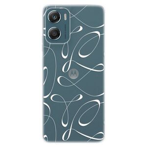 Silikonové pouzdro iSaprio - Fancy - white - Motorola Moto G06 obraz