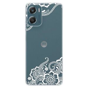 Silikonové pouzdro iSaprio - White Lace 02 - Motorola Moto G06 obraz