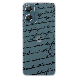 Silikonové pouzdro iSaprio - Handwriting 01 - black - Motorola Moto G06 obraz