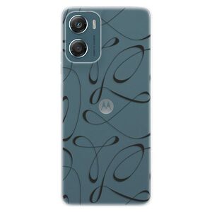 Silikonové pouzdro iSaprio - Fancy - black - Motorola Moto G06 obraz