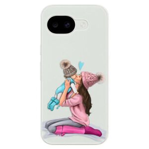 Silikonové pouzdro iSaprio - Kissing Mom - Brunette and Boy - Google Pixel 10a obraz