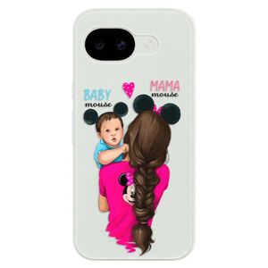 Silikonové pouzdro iSaprio - Mama Mouse Brunette and Boy - Google Pixel 10a obraz