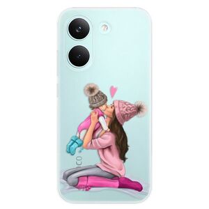 Silikonové pouzdro iSaprio - Kissing Mom - Brunette and Girl - Poco X8 Pro obraz