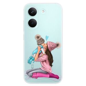 Silikonové pouzdro iSaprio - Kissing Mom - Brunette and Boy - Poco X8 Pro obraz
