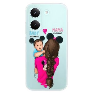 Silikonové pouzdro iSaprio - Mama Mouse Brunette and Boy - Poco X8 Pro obraz