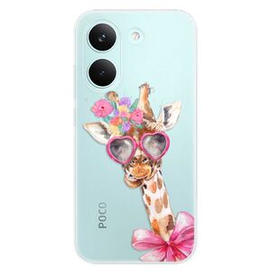 Silikonové pouzdro iSaprio - Lady Giraffe - Poco X8 Pro obraz