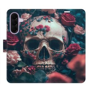 Flipové pouzdro iSaprio - Skull in Roses 02 - Samsung Galaxy A27 obraz