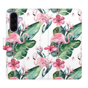 Flipové pouzdro iSaprio - Flamingos Pattern - Samsung Galaxy A27 obraz