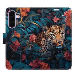 Flipové pouzdro iSaprio - Flower Jaguar 02 - Samsung Galaxy A37 obraz