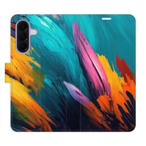 Flipové pouzdro iSaprio - Orange Paint 02 - Samsung Galaxy A37 obraz