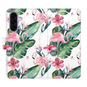 Flipové pouzdro iSaprio - Flamingos Pattern - Samsung Galaxy A37 obraz