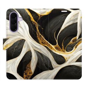 Flipové pouzdro iSaprio - BlackGold Marble - Samsung Galaxy A37 obraz
