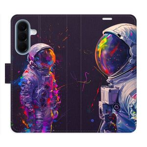 Flipové pouzdro iSaprio - Neon Astronaut 02 - Samsung Galaxy A57 obraz