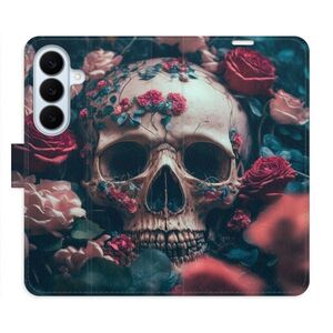 Flipové pouzdro iSaprio - Skull in Roses 02 - Samsung Galaxy S26+ obraz