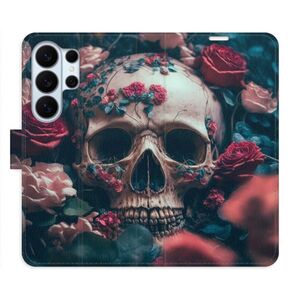 Flipové pouzdro iSaprio - Skull in Roses 02 - Samsung Galaxy S26 Ultra obraz
