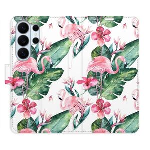 Flipové pouzdro iSaprio - Flamingos Pattern - Samsung Galaxy S26 Ultra obraz