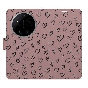 Flipové pouzdro iSaprio - Heart Dark 02 - Xiaomi 17 Ultra obraz