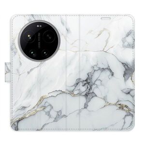 Flipové pouzdro iSaprio - SilverMarble 15 - Xiaomi 17 Ultra obraz