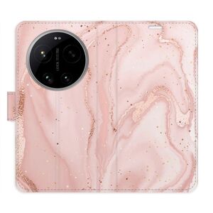 Flipové pouzdro iSaprio - RoseGold Marble - Xiaomi 17 Ultra obraz